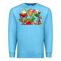Ocean Blue mexico wine glasses cups Premium Sweatshirt - CTS Tumbler Store