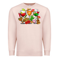 Pale Pink mexico wine glasses cups Premium Sweatshirt - CTS Tumbler Store