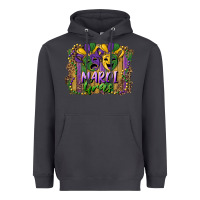 Smoke mardi gras mask with leopard background Heavyweight Hoodie - RanaPortraitStore