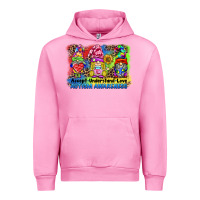 Fuchsia Pink accept understand love autism awareness western background Urban Hoodie - BarkalooDesign