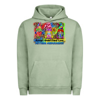 Pigment Oil Green accept understand love autism awareness western background Urban Hoodie - BarkalooDesign