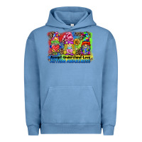 Pigment Pebble Blue accept understand love autism awareness western background Urban Hoodie - BarkalooDesign