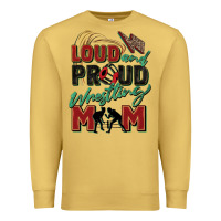 Antique Gold loud and proud wrestling mom Premium Sweatshirt - Zillion Design Studio