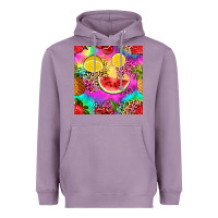 Lavender fruits leopard tie dye seamless pattern Heavyweight Hoodie - Zillion Design Studio