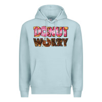Blue Mist donut worry with donut Premium Hoodie - AdoDesignShop