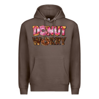 Coffee donut worry with donut Premium Hoodie - AdoDesignShop