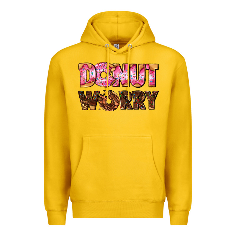 Donut Worry With Donut Premium Hoodie by AdoDesignShop | Teevron