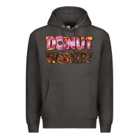 Smoke donut worry with donut Premium Hoodie - AdoDesignShop