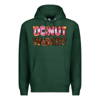 Sports Green donut worry with donut Premium Hoodie - AdoDesignShop