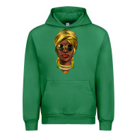 Emerald african woman Urban Hoodie - NancyCooperArtShop