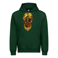Forest Green african woman Urban Hoodie - NancyCooperArtShop