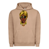 Pigment Burro african woman Urban Hoodie - NancyCooperArtShop
