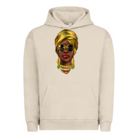 Pigment French Oak african woman Urban Hoodie - NancyCooperArtShop