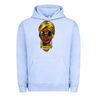 Pigment Grape Ice african woman Urban Hoodie - NancyCooperArtShop
