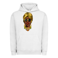 Pigment Lunar Rock african woman Urban Hoodie - NancyCooperArtShop