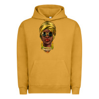 Pigment Peanut Butter african woman Urban Hoodie - NancyCooperArtShop