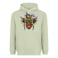 Matcha mardi gras mask highland cow Heavyweight Hoodie - RanaPortraitStore