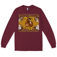 Burgundy horse Long Sleeve Tee - BarkalooDesign