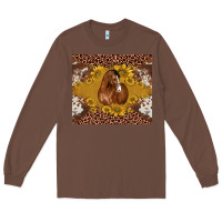 Chestnut horse Long Sleeve Tee - BarkalooDesign