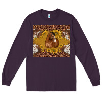Plum horse Long Sleeve Tee - BarkalooDesign