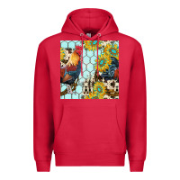 Cardinal western rooster seamless pattern Premium Hoodie - BundleAndBundleShop
