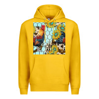 Lemon western rooster seamless pattern Premium Hoodie - BundleAndBundleShop