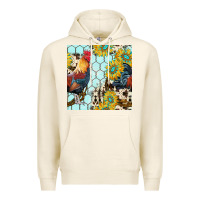 Tofu western rooster seamless pattern Premium Hoodie - BundleAndBundleShop
