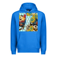 True Royal western rooster seamless pattern Premium Hoodie - BundleAndBundleShop