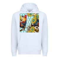 White western rooster seamless pattern Premium Hoodie - BundleAndBundleShop