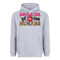 Heather Grey educator of tiny humans Heavyweight Hoodie - texasbilliewilder