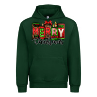 Forest Green merry christmas license plate letters Urban Hoodie - Jasminsmagicworld