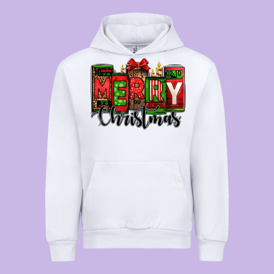 Merry Christmas License Plate Letters Urban Hoodie Designed By Jasminsmagicworld