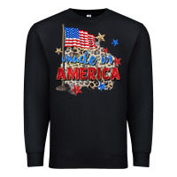 Black made in america Premium Sweatshirt - Zillion Design Studio