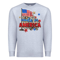 Heather Grey made in america Premium Sweatshirt - Zillion Design Studio