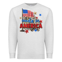 Oatmeal Heather made in america Premium Sweatshirt - Zillion Design Studio