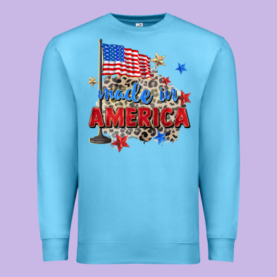 Made In America Premium Sweatshirt Designed By Zillion Design Studio