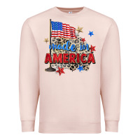Pale Pink made in america Premium Sweatshirt - Zillion Design Studio