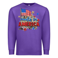 Purple made in america Premium Sweatshirt - Zillion Design Studio