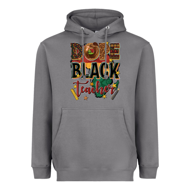 Dope Black Teacher Heavyweight Hoodie by texasbilliewilder | Teevron