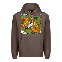 Coffee western bull skull seamless pattern Premium Hoodie - BundleAndBundleShop
