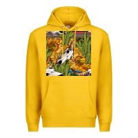 Lemon western bull skull seamless pattern Premium Hoodie - BundleAndBundleShop