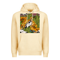 Pina Colada western bull skull seamless pattern Premium Hoodie - BundleAndBundleShop