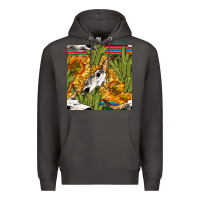 Smoke western bull skull seamless pattern Premium Hoodie - BundleAndBundleShop
