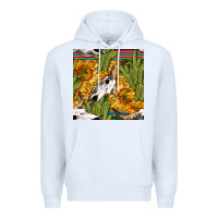 White western bull skull seamless pattern Premium Hoodie - BundleAndBundleShop