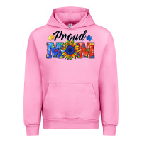Fuchsia Pink proud mom autism Urban Hoodie - BarkalooDesign