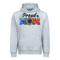 Heather Grey proud mom autism Urban Hoodie - BarkalooDesign