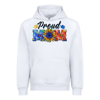 White proud mom autism Urban Hoodie - BarkalooDesign