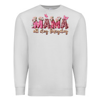Dove Grey mama all day everyday Premium Sweatshirt - Zillion Design Studio