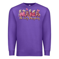 Purple mama all day everyday Premium Sweatshirt - Zillion Design Studio
