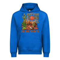 Cobalt aintgoin down til the sun comes up desert Urban Hoodie - NancyCooperArtShop